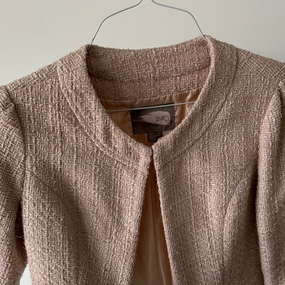 Forever 21 Textured Tan Blazer